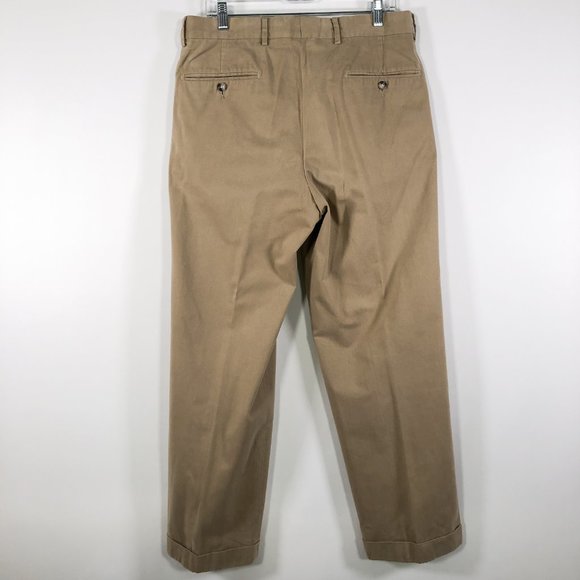 Faconnable Pleated Traveler's Chino Pant 33x30 - Picture 3 of 8